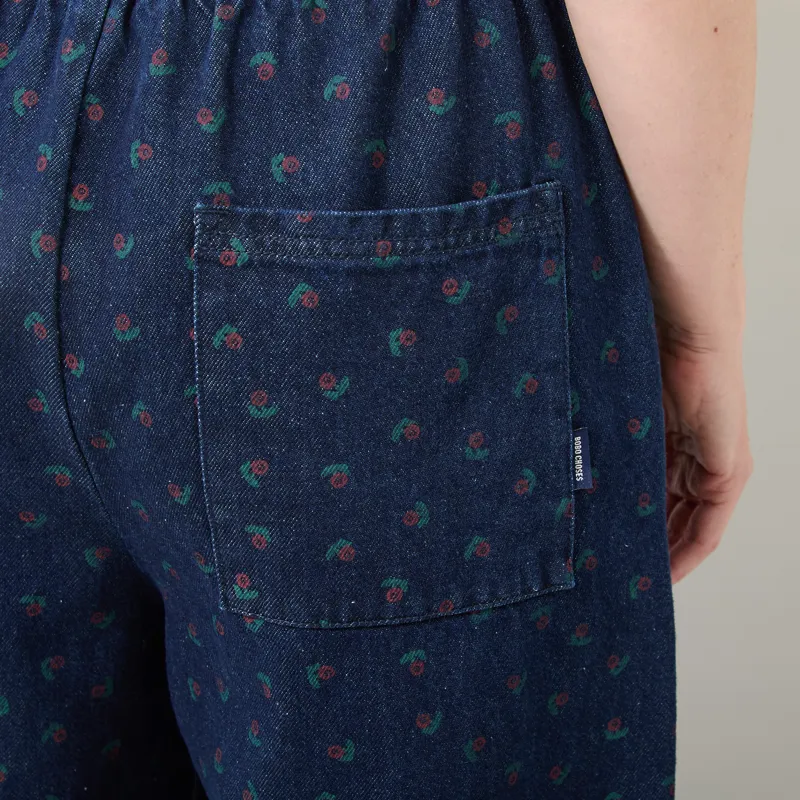 Bobo Choses Womens Swamp Whirl Denim Pants Blue-6