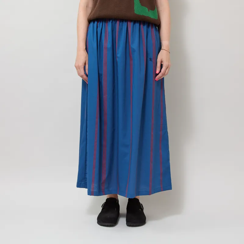 Bobo Choses Womens Triple Stripes All Over Evase Skirt Blue-1