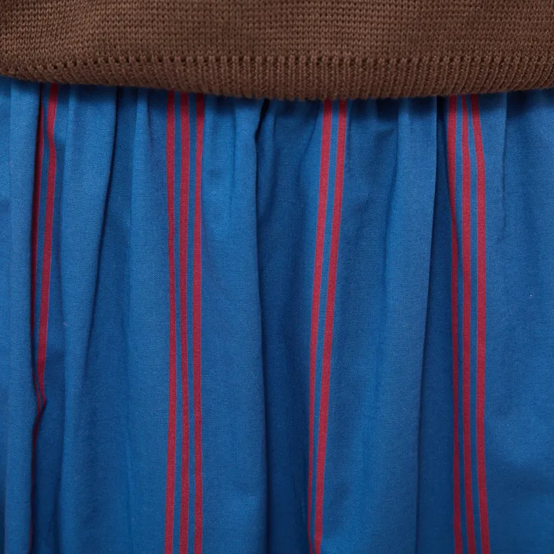 Bobo Choses Womens Triple Stripes All Over Evase Skirt Blue-6