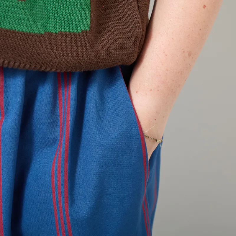 Bobo Choses Womens Triple Stripes All Over Evase Skirt Blue-5