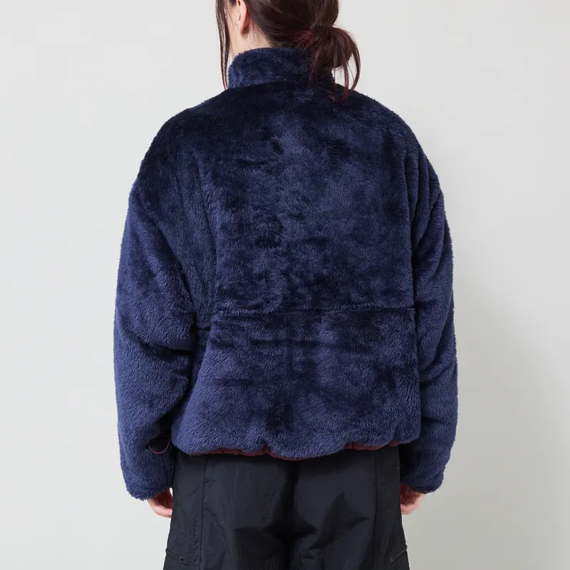 Bobo Choses Womens Reversible Nylon Cozy Sherpa Jacket Dark Brown-5