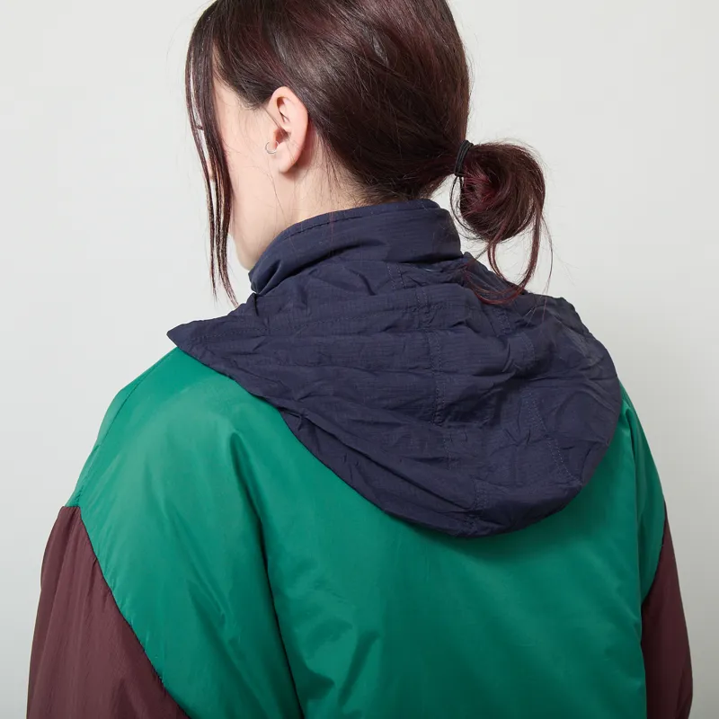 Bobo Choses Womens Reversible Nylon Cozy Sherpa Jacket Dark Brown-10