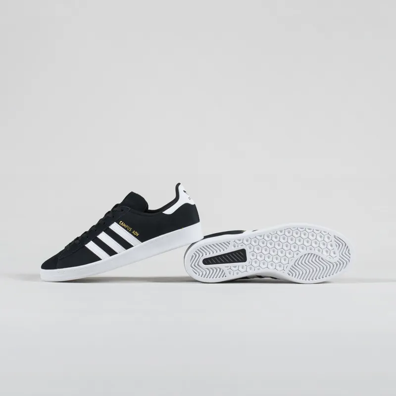 Adidas Skateboarding Campus ADV Shoes Black White-3