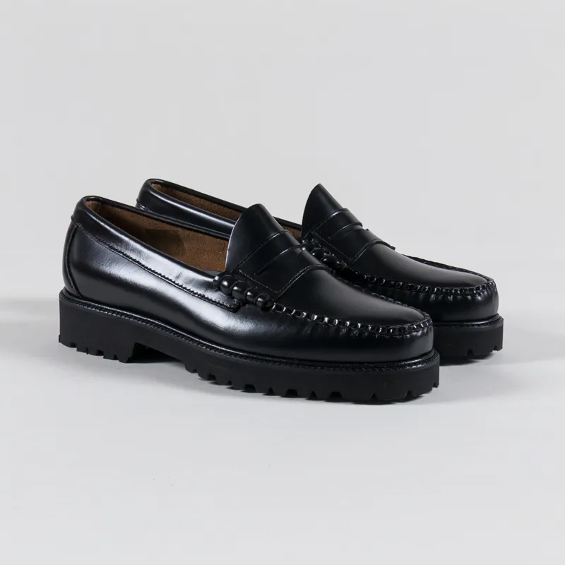 靴 ghbass larson loafer 27cm Black Leather Loafer Shoes Mens | Bass Weejuns Larson G.H.BASS