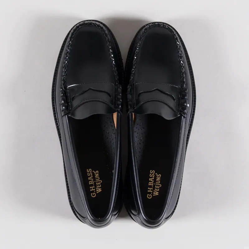 GH Bass Weejuns 90s Larson Penny Loafer Black Leather-6