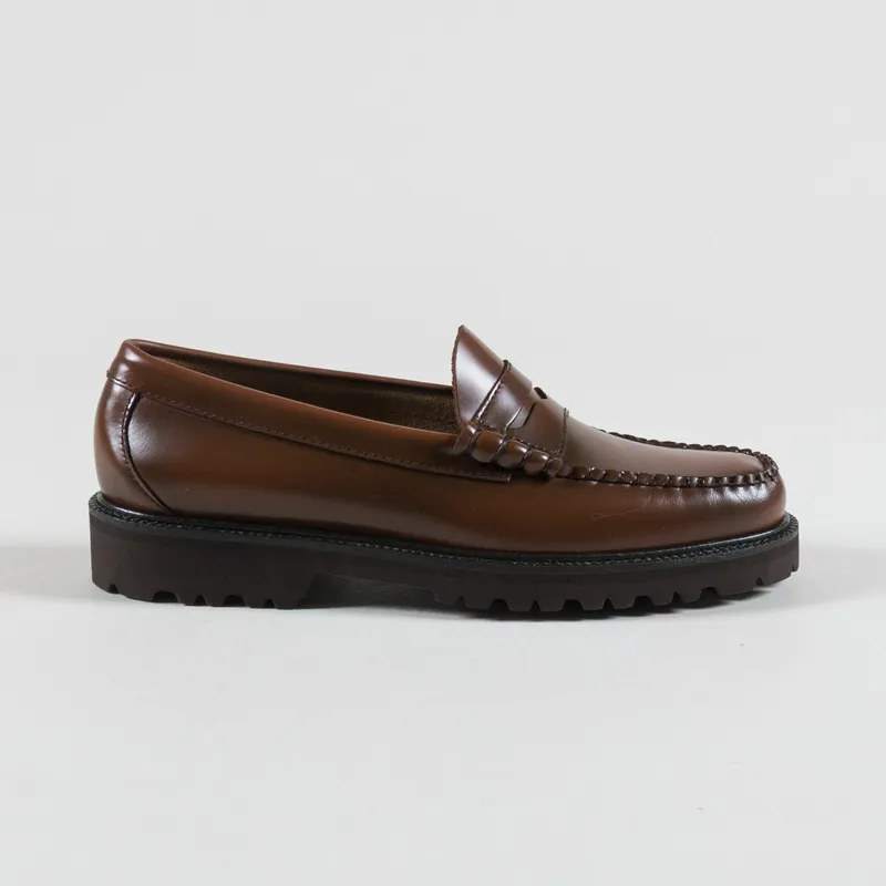 GH Bass Weejuns 90s Larson Penny Loafer Mid Brown Leather-2