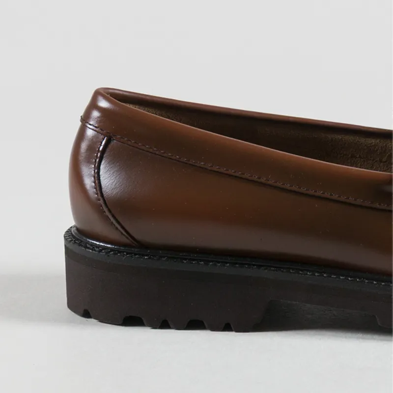 GH Bass Weejuns 90s Larson Penny Loafer Mid Brown Leather-4
