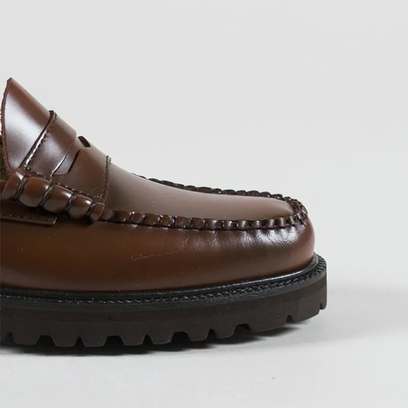GH Bass Weejuns 90s Larson Penny Loafer Mid Brown Leather-5