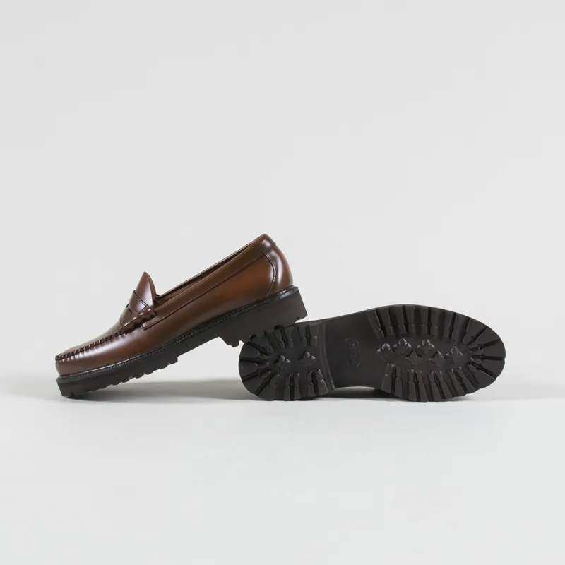 GH Bass Weejuns 90s Larson Penny Loafer Mid Brown Leather-3