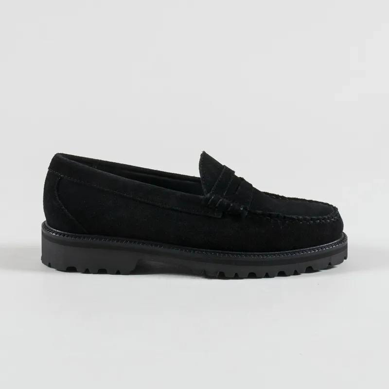 GH Bass Weejuns 90s Larson Penny Loafer Black Suede-2