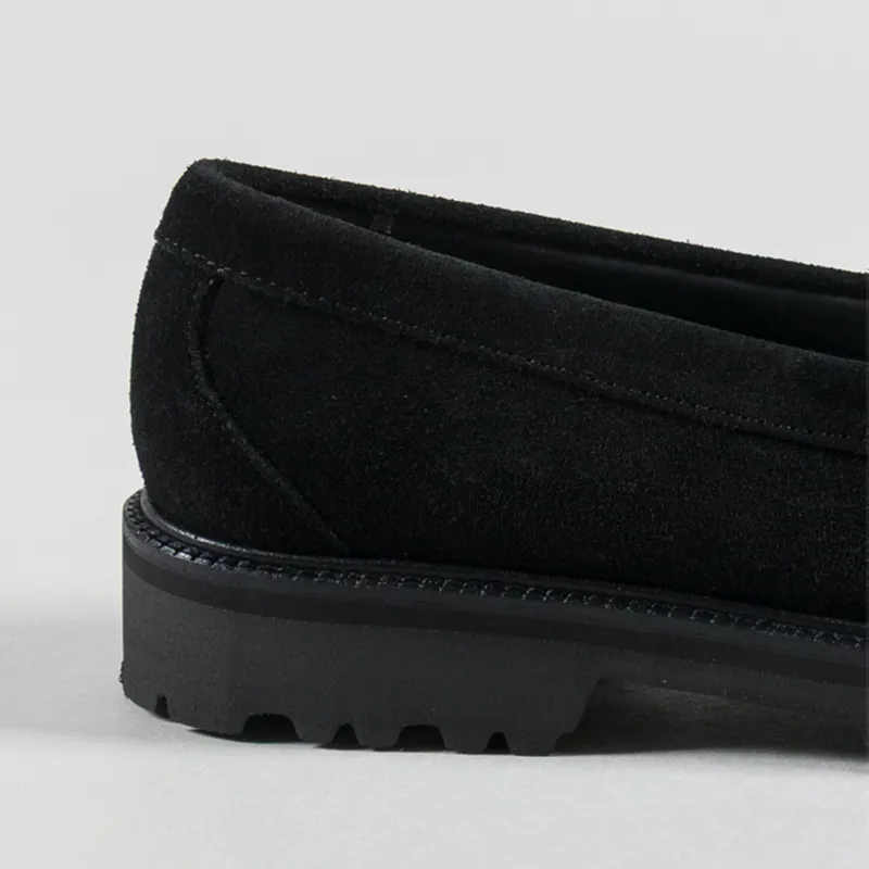 GH Bass Weejuns 90s Larson Penny Loafer Black Suede-4
