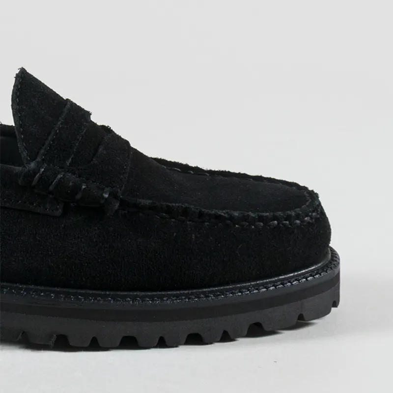 GH Bass Weejuns 90s Larson Penny Loafer Black Suede-5