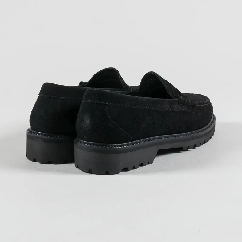 GH Bass Weejuns 90s Larson Penny Loafer Black Suede-1