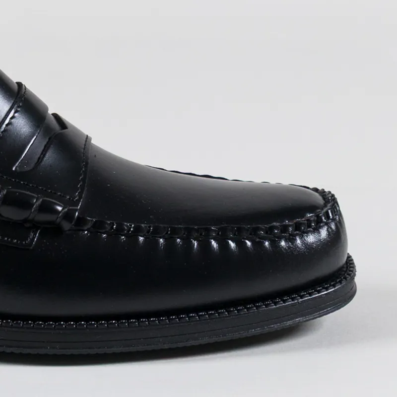 GH Bass Easy Weejuns Larson Penny Loafers Black Leather-5