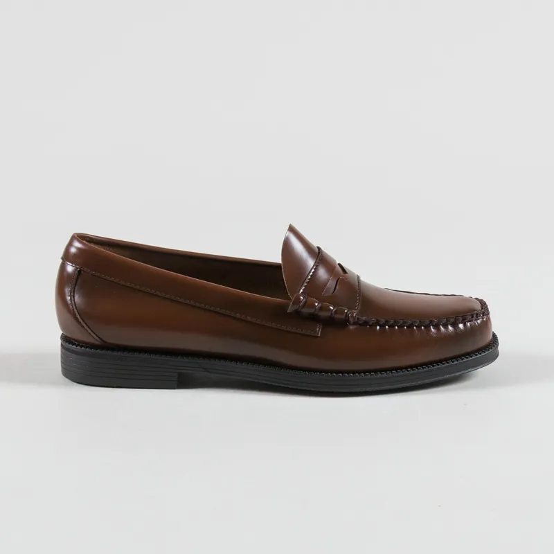 GH Bass Easy Weejuns Larson Penny Loafers Mid Brown Leather-2