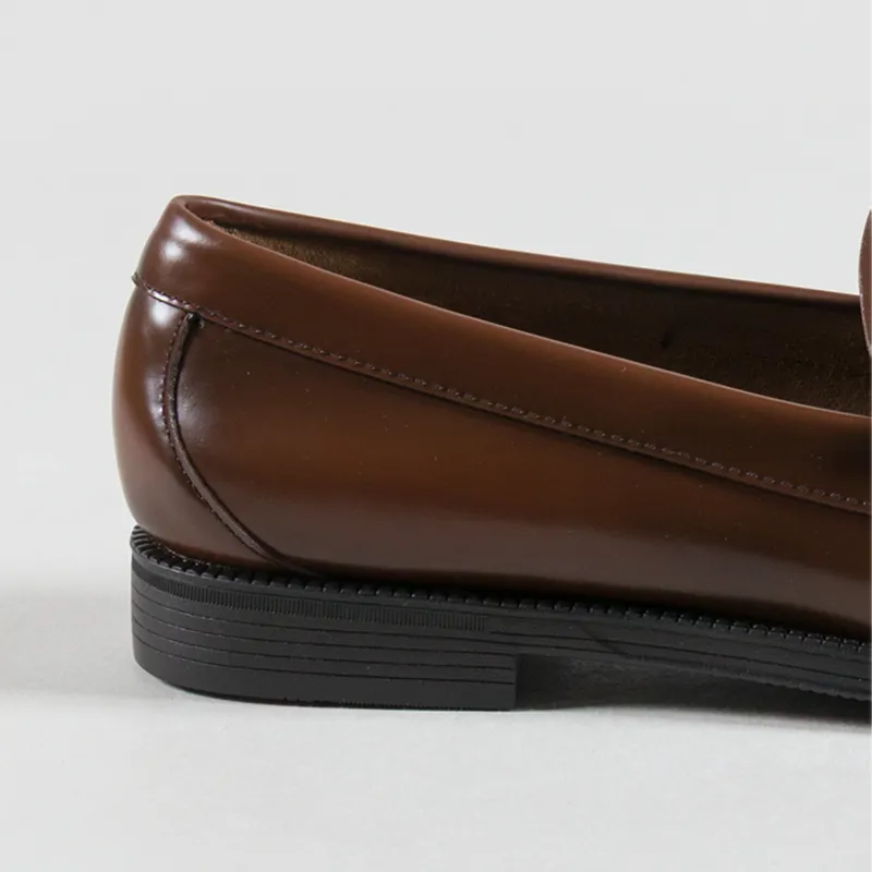 GH Bass Easy Weejuns Larson Penny Loafers Mid Brown Leather-4