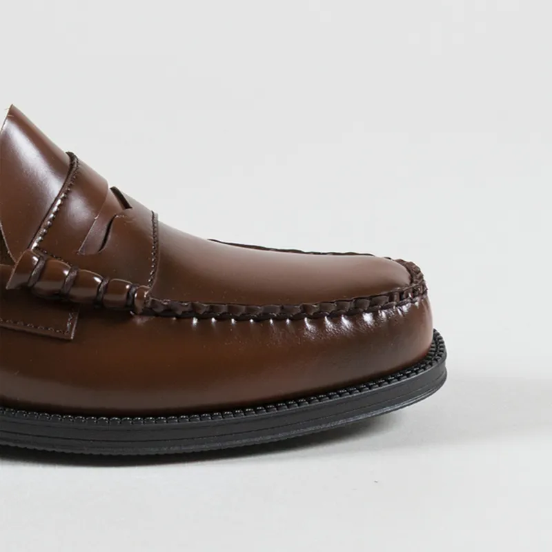 GH Bass Easy Weejuns Larson Penny Loafers Mid Brown Leather-5