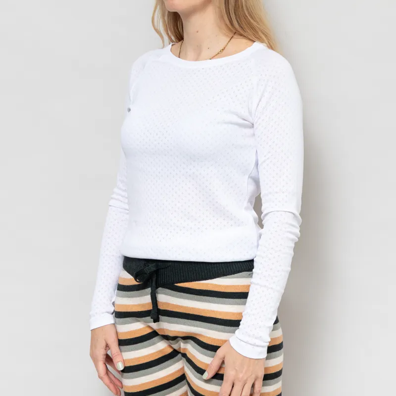 Basic Apparel Womens Arense Long Sleeve T Shirt White-1