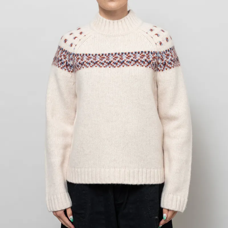 Basic Apparel Womens Blanche Sweater Bordeaux Truffle Sky Captain Copen Blue