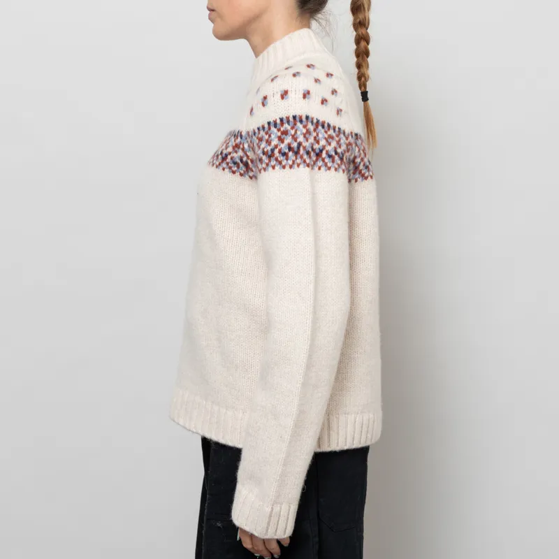 Basic Apparel Womens Blanche Sweater Bordeaux Truffle Sky Captain Copen Blue-2