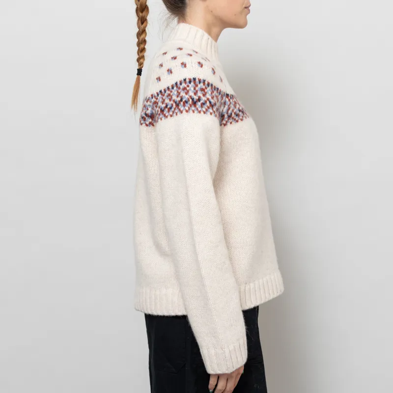 Basic Apparel Womens Blanche Sweater Bordeaux Truffle Sky Captain Copen Blue-4