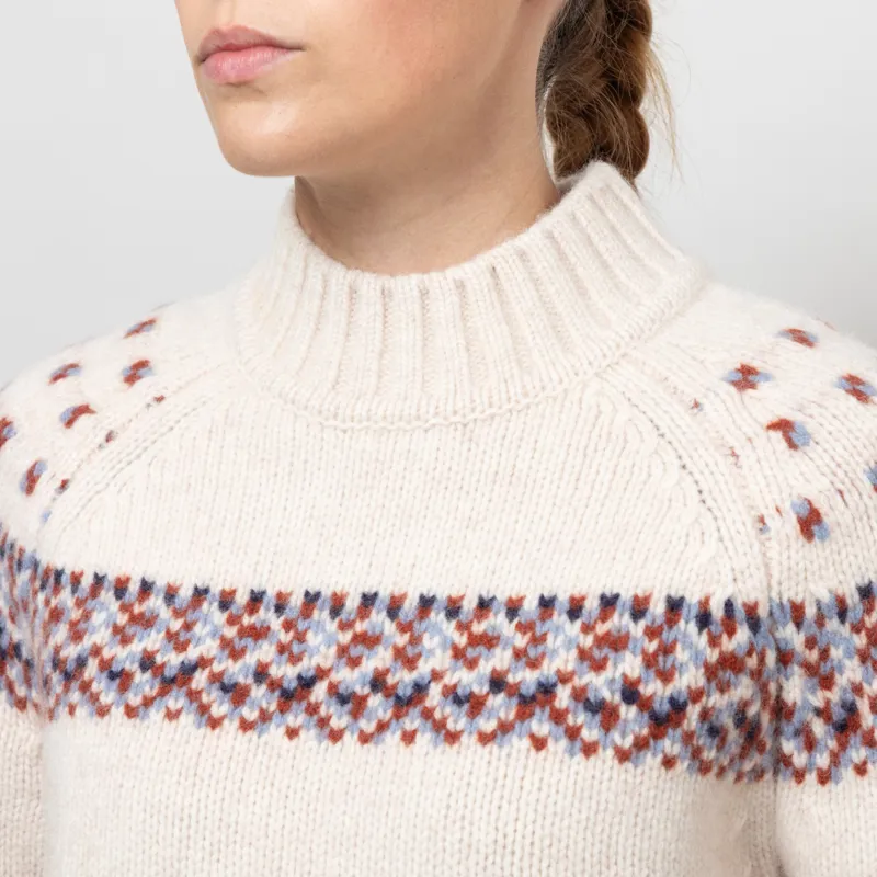 Basic Apparel Womens Blanche Sweater Bordeaux Truffle Sky Captain Copen Blue-5