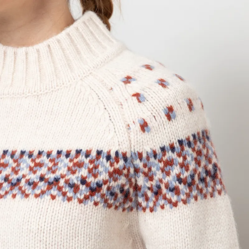 Basic Apparel Womens Blanche Sweater Bordeaux Truffle Sky Captain Copen Blue-6