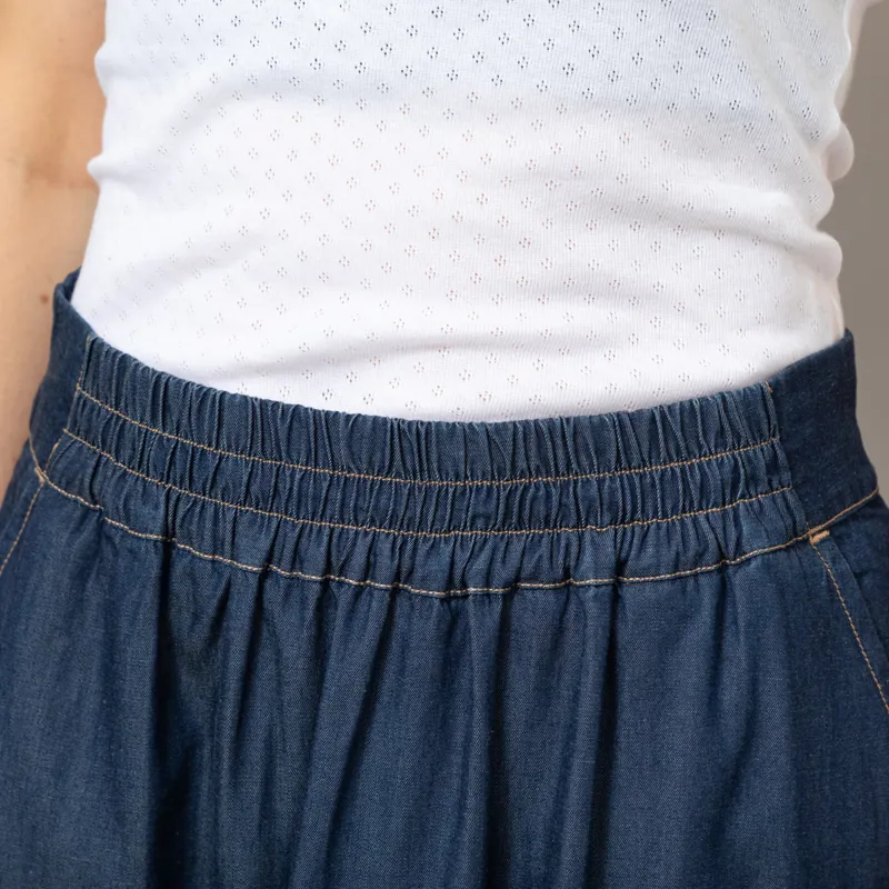 Basic Apparel Womens Bine Long Skirt Blue-7