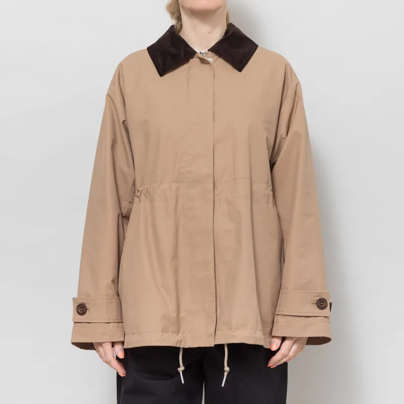 Basic Apparel Womens Lin Jacket Sepia Tint-1