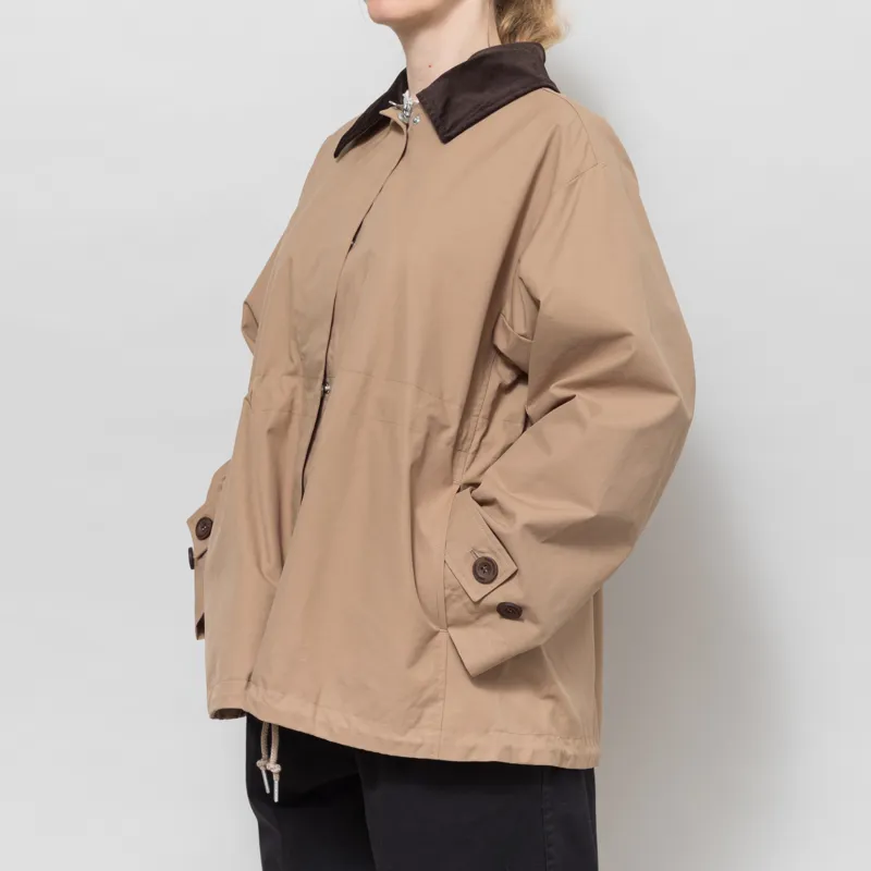 Basic Apparel Womens Lin Jacket Sepia Tint-2