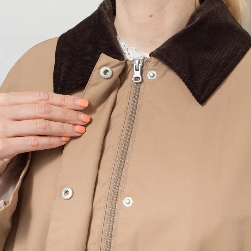 Basic Apparel Womens Lin Jacket Sepia Tint-5