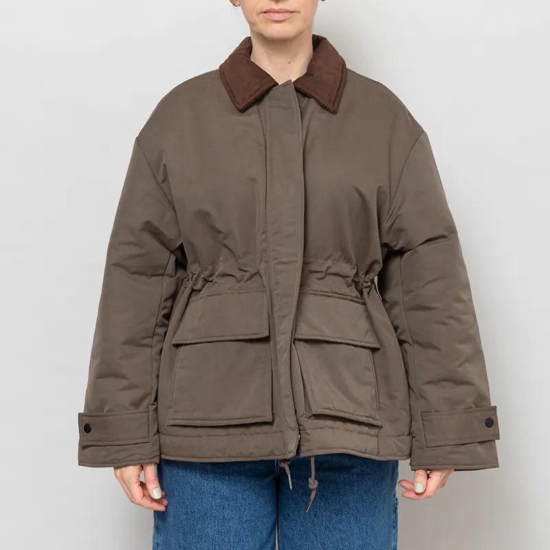 Basic Apparel Womens Ajlin Workwear Jacket Tarmac Green