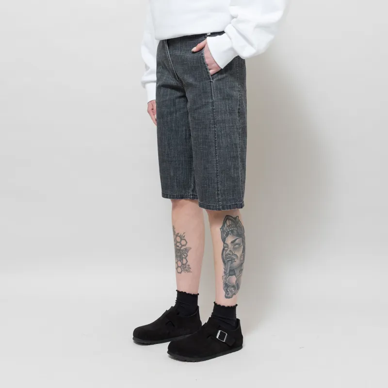 Basic Apparel Womens Senia Long Shorts Asphalt-1