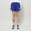 L.F. Markey Womens Basic Linen Shorts Cobalt