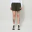 L.F. Markey Womens Basic Linen Shorts Dark Forest