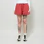L.F. Markey Womens Basic Linen Shorts Paprika