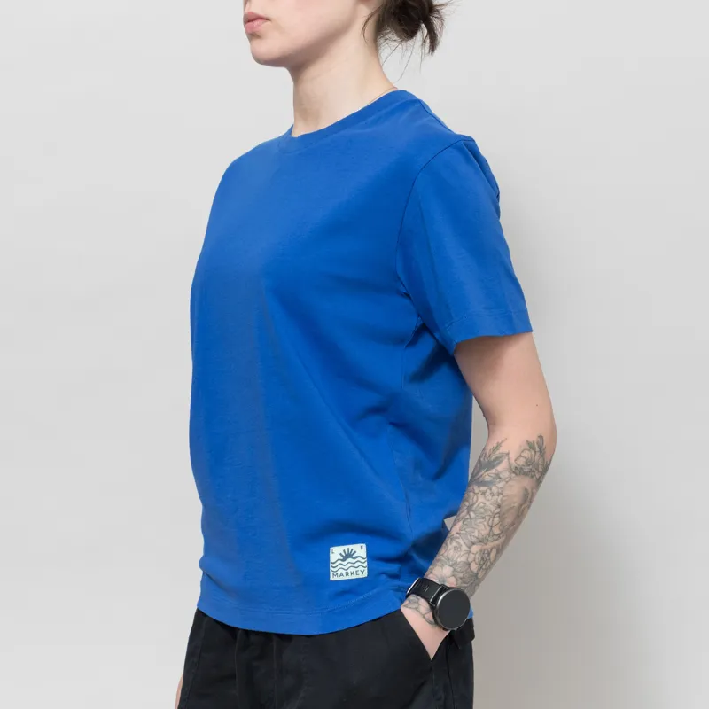 L.F. Markey Womens Basic T Shirt Cobalt-1