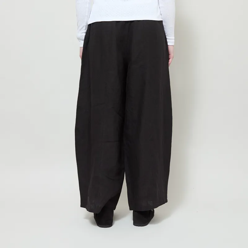 L.F. Markey Womens Basic Linen Trousers Black-2