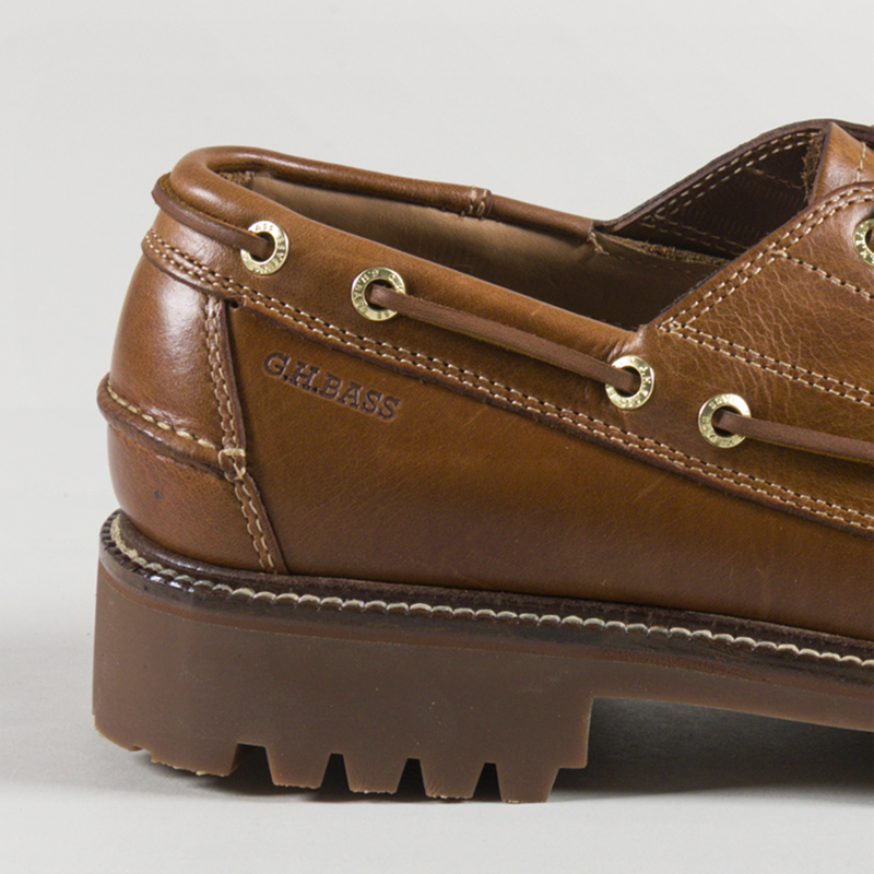 GH Bass Ranger Camp Moc Shoes Mid Brown Leather-4