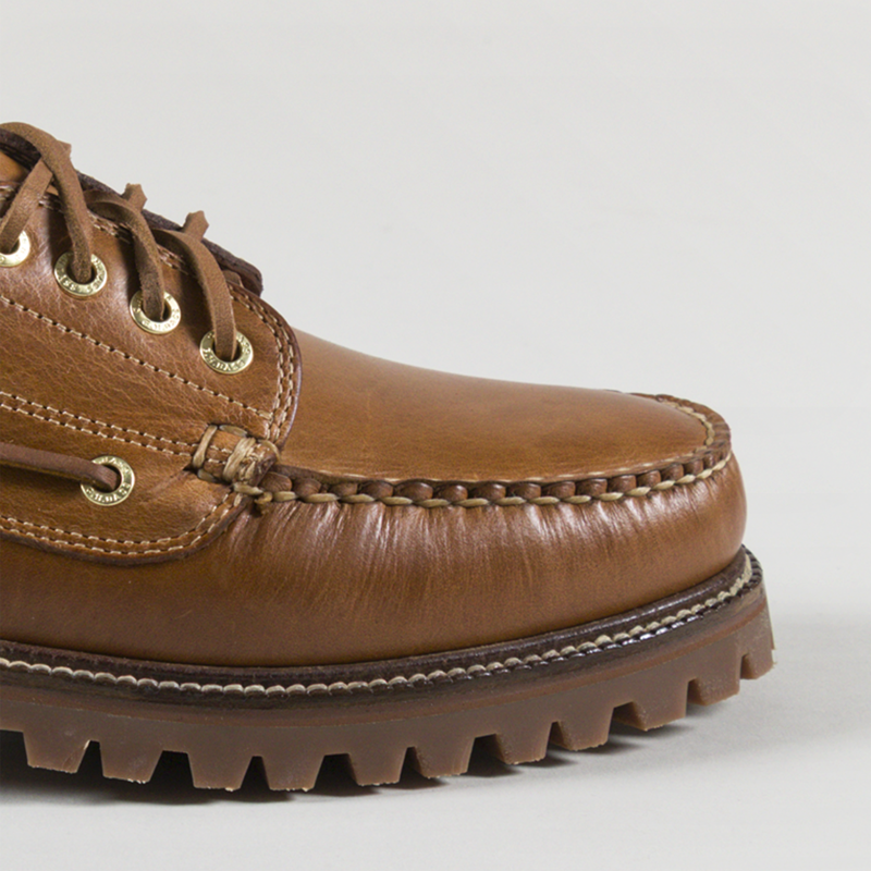 GH Bass Ranger Camp Moc Shoes Mid Brown Leather-5