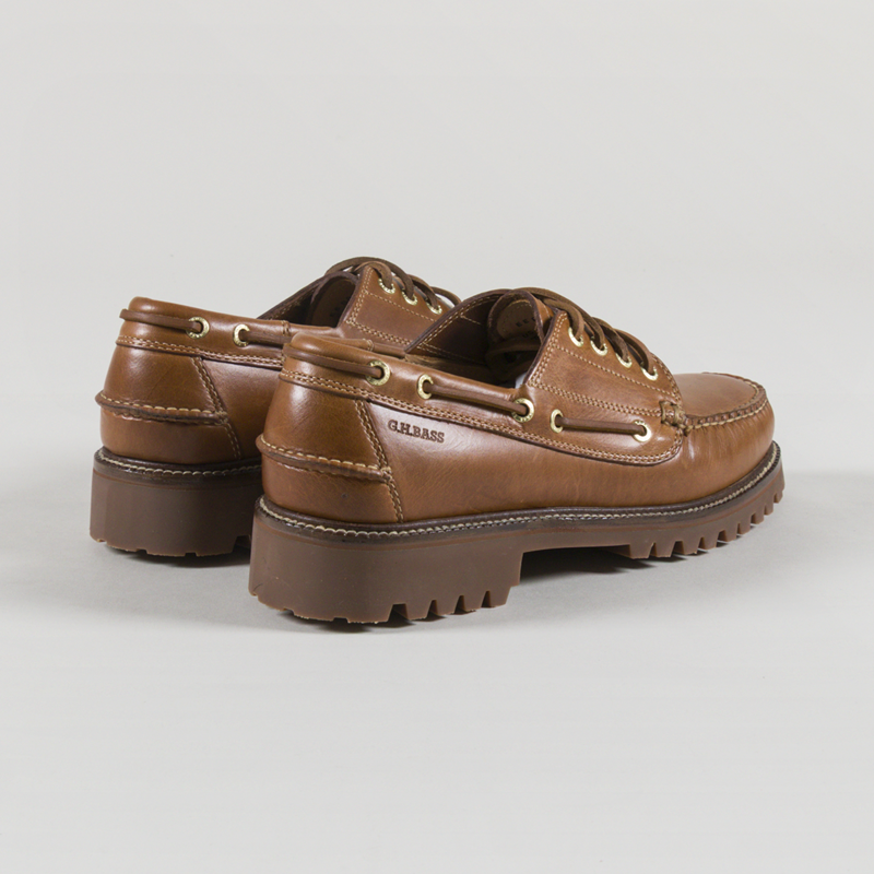 GH Bass Ranger Camp Moc Shoes Mid Brown Leather-1