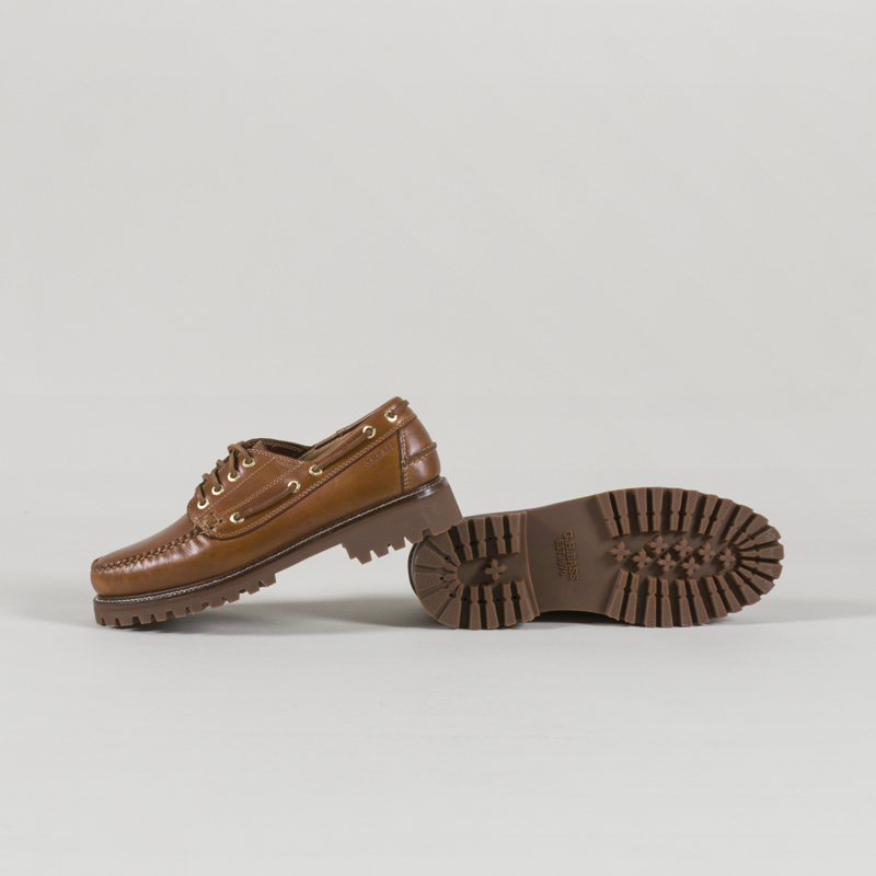 GH Bass Ranger Camp Moc Shoes Mid Brown Leather-3