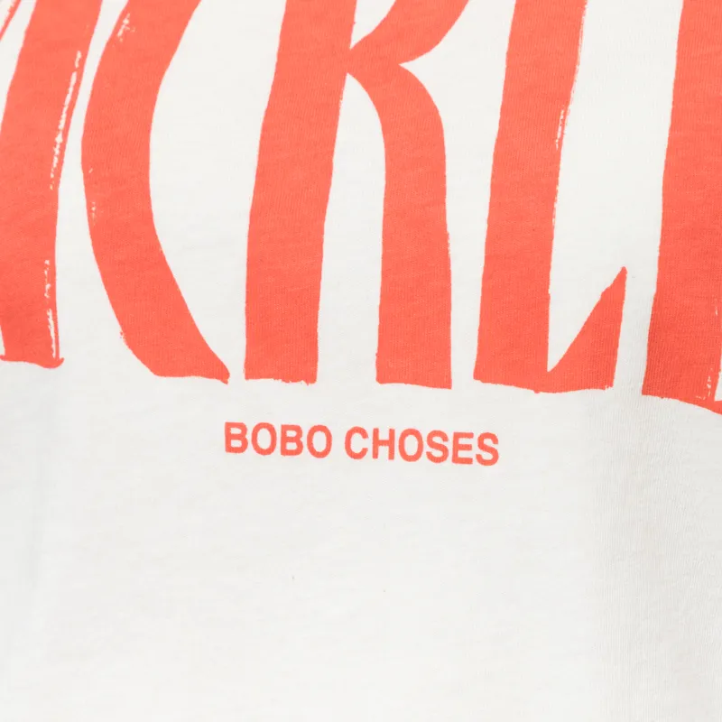 Bobo Choses Womens Colour Block Fitted T Shirt Off White-5