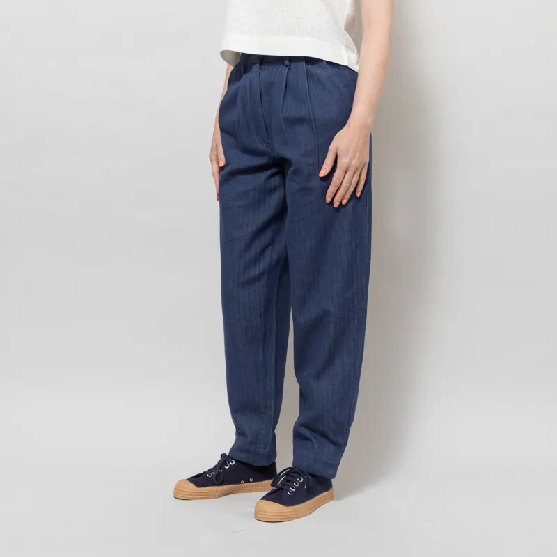 Daydress Womens Betty Trousers Indigo Denim Twill-1