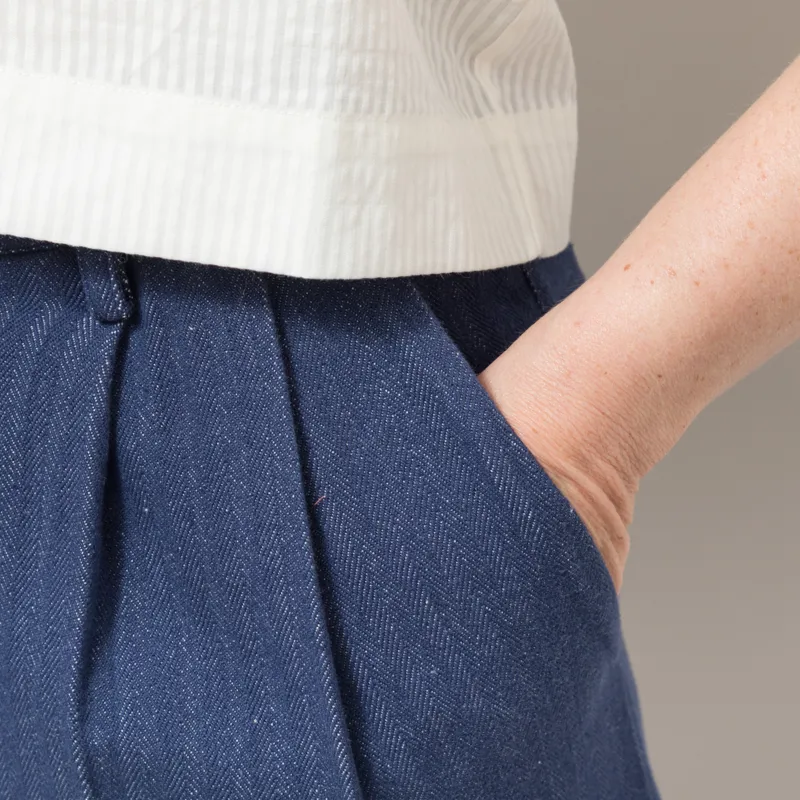 Daydress Womens Betty Trousers Indigo Denim Twill-4