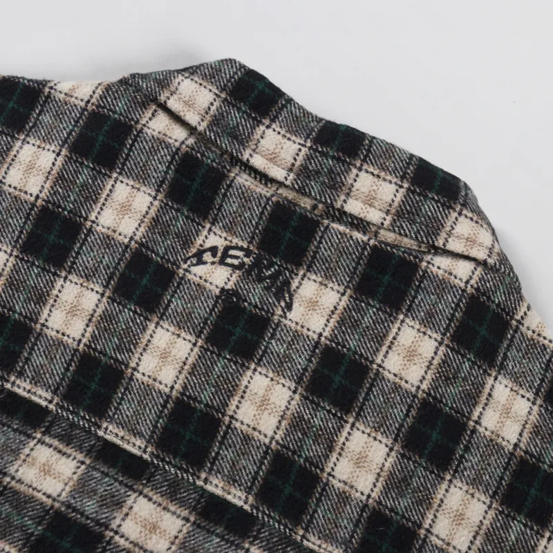 Temp Surf Co. Porth Zip Overshirt Black Ecru-5