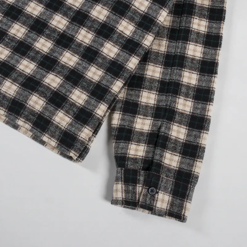 Temp Surf Co. Porth Zip Overshirt Black Ecru-9