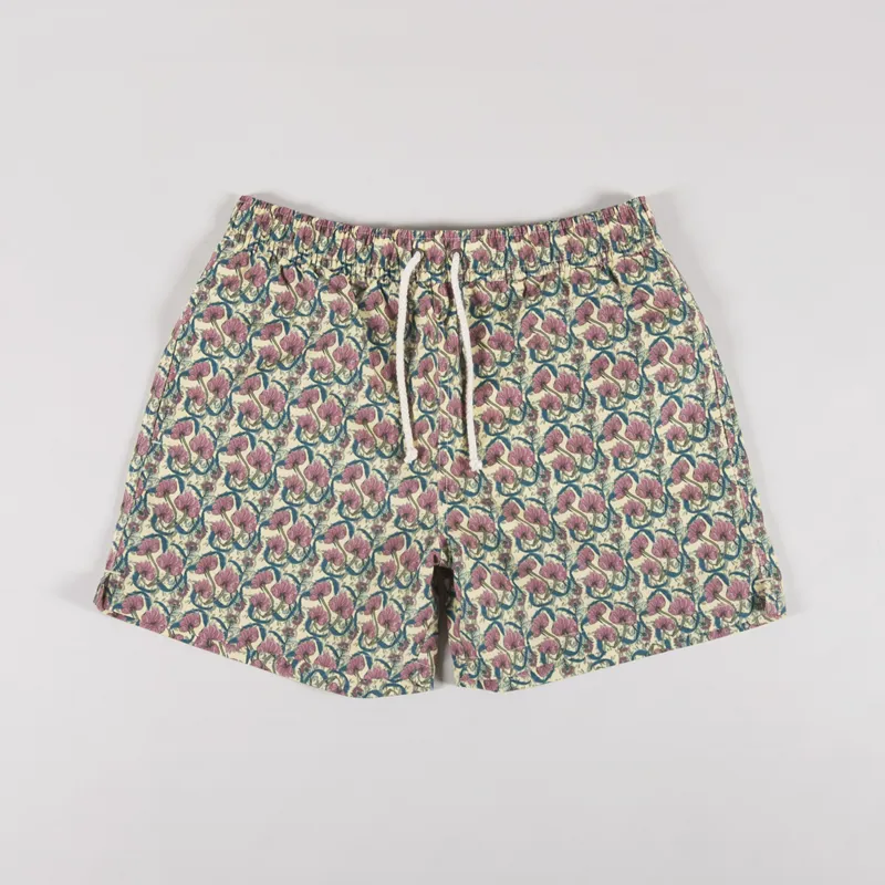 Pompeii Flower Swim Trunks Butter