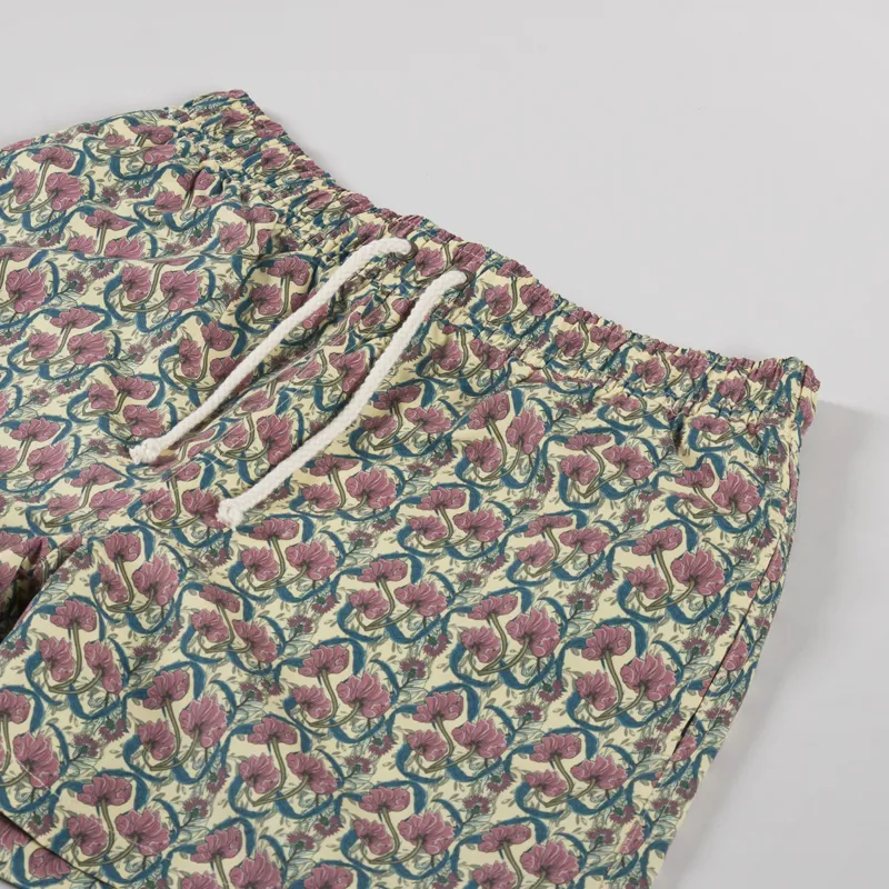 Pompeii Flower Swim Trunks Butter-2