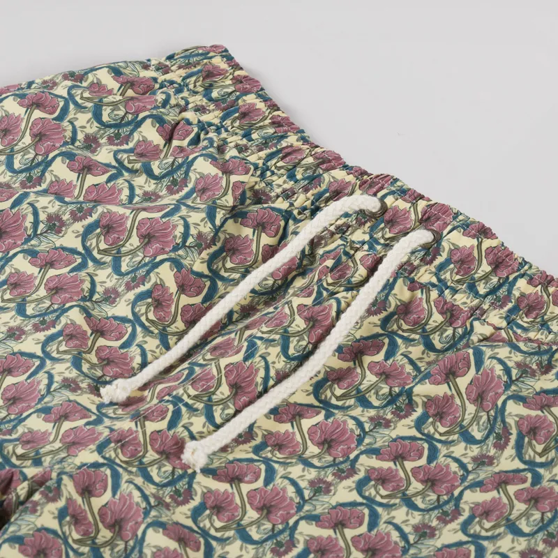Pompeii Flower Swim Trunks Butter-4